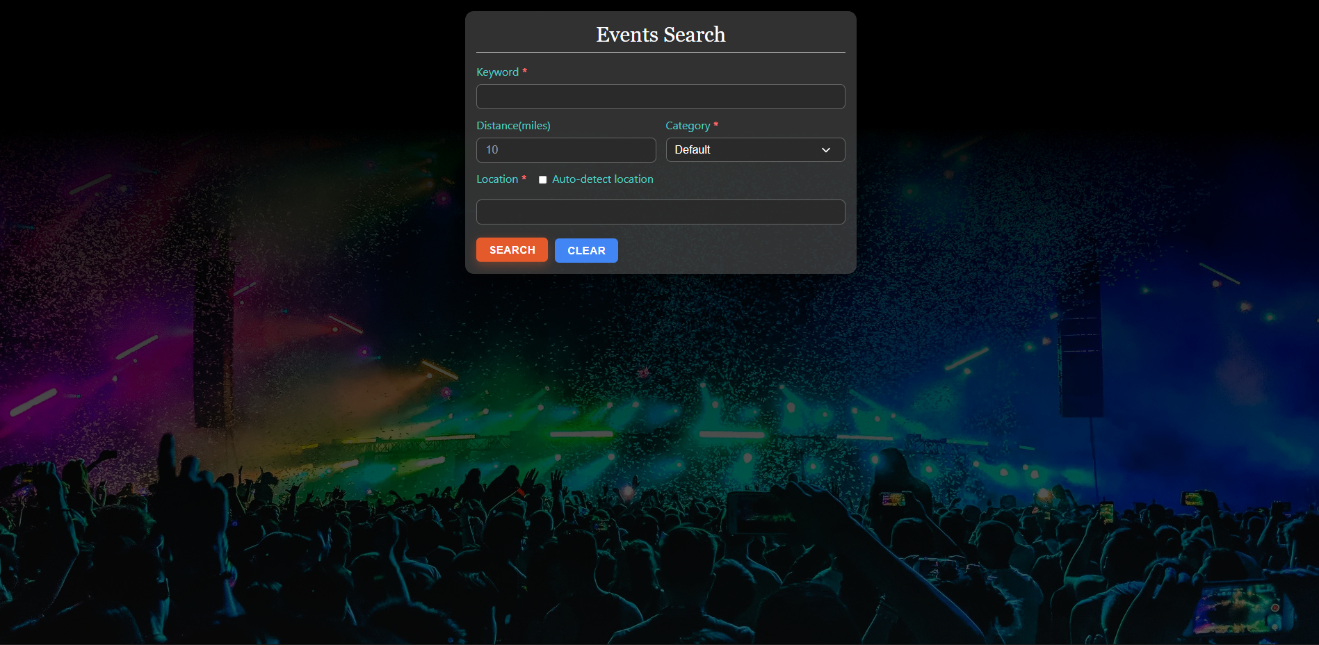 Event Search
